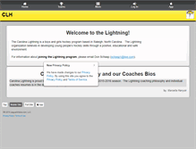 Tablet Screenshot of carolinalightninghockey.com